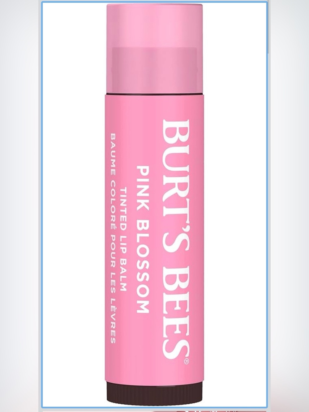 Burt's Bees Pink Blossom Tinted Lip Balm Stick